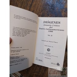 Diógenes Anuario Crítico del Teatro Latinoamericano 1986 ed.