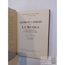 Sentimiento y expresión en la música Vicente Salas Viu Ed. B