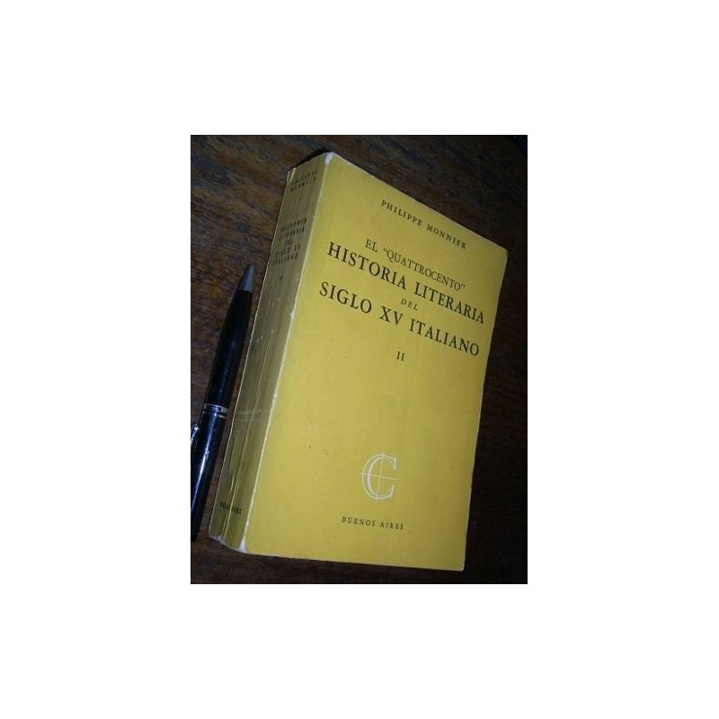 Quattrocento Historia Literaria Siglo Xv Italiano Ii Monnier