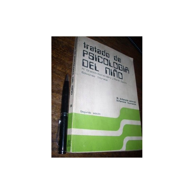 Tratado De Psicología Del Niño H Gratiot René Zazzo Morata