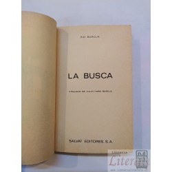 La busca Pio Baroja Ed. Salvat biblioteca básica