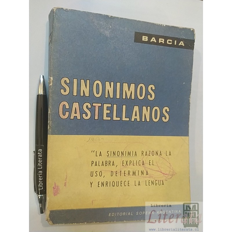 Sinónimos Castellanos Roque Barcia Ed. Sopena 580+ pags