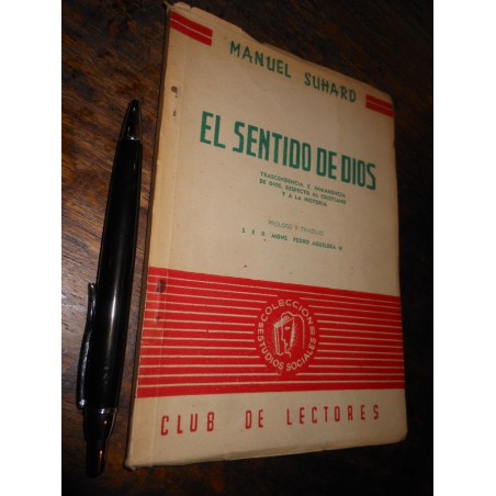 El Sentido De Dios Manual Suhard Club De Lectores Santiago