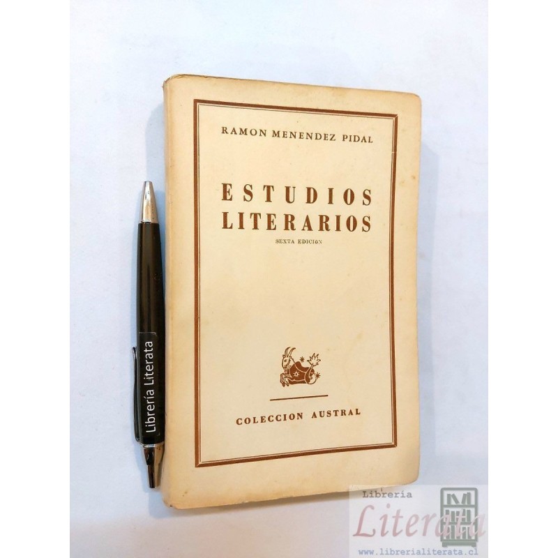 Estudios Literarios Ramón Menendez Pidal Ed. Espasa Calpe 27