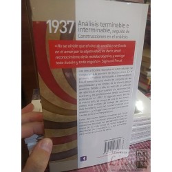 Análisis terminable e interminable  Freud Ed. Amorrortu / +