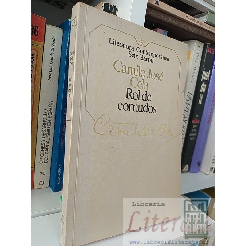Rol de Cornudos Camilo José Cela Ed. Seix Barral