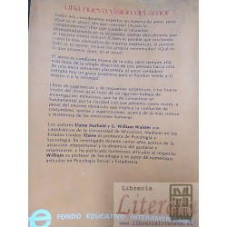 Una nueva visión del amor Elaine Hatfield y G William Walster Ed. Fondo educativo interamericano