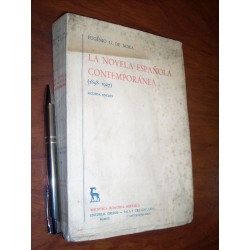 La Novela Española Contemporánea (1898-1927) Tomo I Eugenio