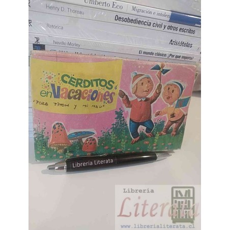 Cerditos en vacaciones Pequeño teatro libro infantil Editorial Vasco Americana