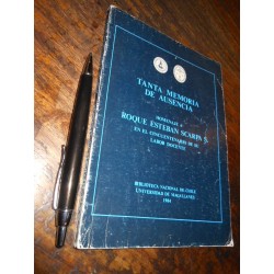 Tana Memoria De Ausencia Homenaje Roque Esteban Scarpa  Bibl