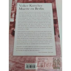 Muerte en Berlín Voker Kutscher Ed. B formato grande 587 páginas