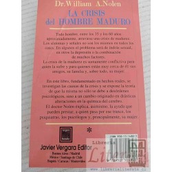 La crisis del hombre maduro Dr. William A Nolen Ed. Vergara bolsillo