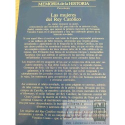Las mujeres del Rey Católico Fernando Vizcaíno Casas Ed. Planeta 3a ed