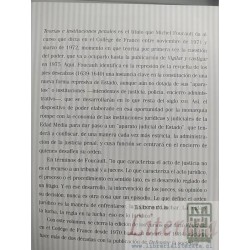 Teorías E Instituciones Penales Michel Foucault Ed. Fondo De
