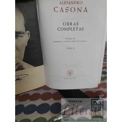 Obras Completas Alejandro Casona Aguilar, Tomo II, Prólogo de Federico Carlos Sainz de Robles 928 páginas