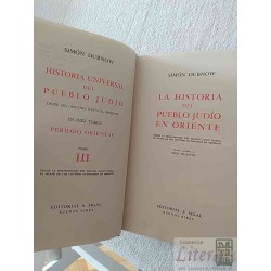 Historia Universal del Pueblo Judío III  SIMÓN DUBNOW EDITORIAL S. SIGAL BUENOS AIRES TOMO III de la colección tapas dur