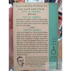 Only in America  Harry Golden  Perma Book, Foreword by Carl Sandburg EN INGLES