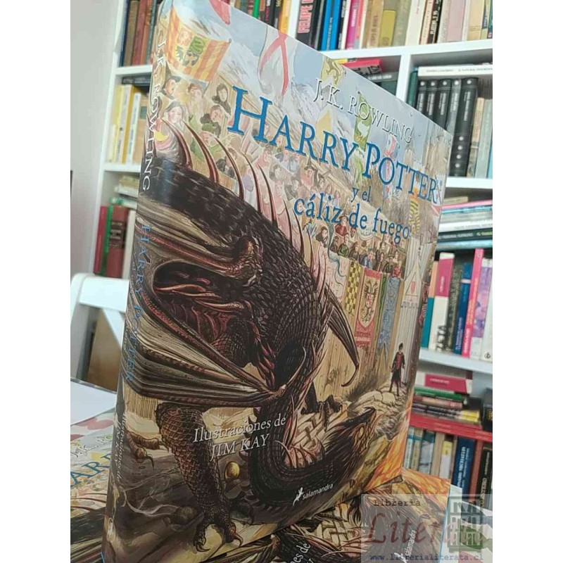 Harry Potter y el cáliz de fuego  J. K. Rowling   Salamandra, con ilustraciones de Jim Kay tapas duras formato grande il