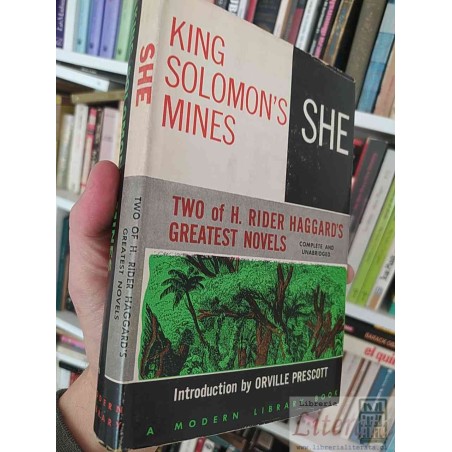 King Solomon's Mines and SHE  H. Rider Haggard  Modern Library EN INGLÉS tapas duras