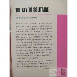 The Key to Solitaire (Cards) Solitario cartas Douglas Brown EN INGLES A New Imperial Book