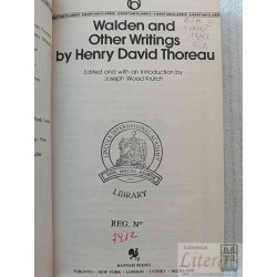 Walden and Other Writings Thoreau Ed Bantam EN INGLES tapas duras 436 páginas