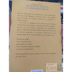 De sueños azules y contrasueños  Elicura Chihuailaf  Editorial Universitaria SOLO ORIGINALES