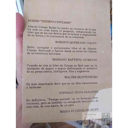 Tiempo contado Alberto Crespo Rodas Librería Editorial "Juventud" La Paz Bolivia 1989 2a ed