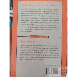 Aprenda a hablar en público Jack Valenti  Mondadori mitos autoayuda comunique con eficacia y convenza a los otros
