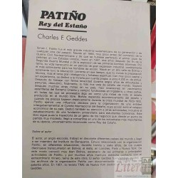 Rey del estaño  Charles F Geddes trad. Walter Montenegro Ed. 2a ed 411 páginas