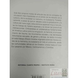 Memoria y ciudadanía  Ileana Rodríguez Mónica Szurmuk editoras  Editorial Cuarto Propio 334 páginas