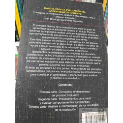 Manual para la evaluación del aprendizaje estudiantil  Juan Domingo Santibáñez Riquelme  Trillas 273 páginas formato gra