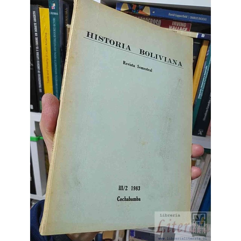 Historia Boliviana Revista Semestral III/2 1983 Varios autores Cochabamba