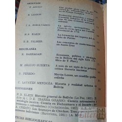 Historia Boliviana Revista Semestral III/2 1983 Varios autores Cochabamba