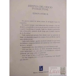 Defensa del oficio intelectual Edison Otero Universidad de Chile Bravo y Allende Editores
