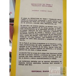 Redacción de Tesis y Trabajos Escolares  Jonathan Anderson, Berry H Durston, Millicent Poole  Editorial Diana