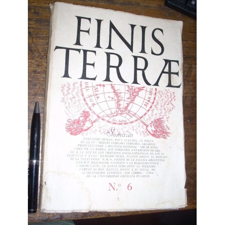 Revista Finis Terrae Nº 6 1955 Sumario En Foto Buen Estado