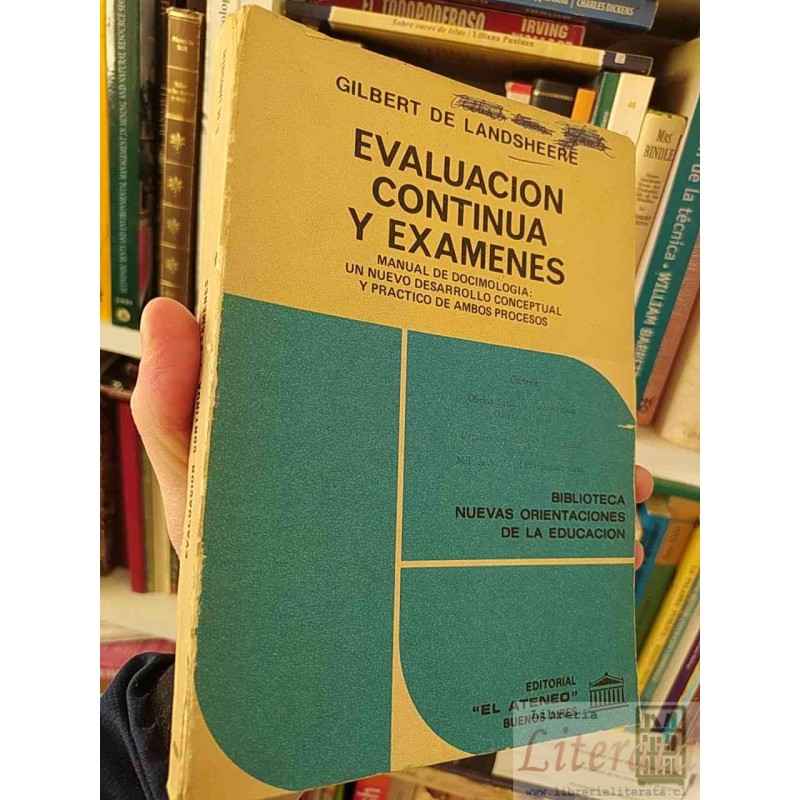 Manual de Docimología Evaluación continua y exámenes Gilbert De Landsheere  Biblioteca Nuevas Orientaciones de la Educac