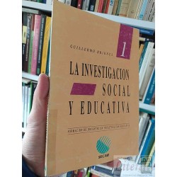 La investigación social y educativa Formación de docentes...
