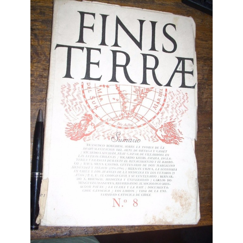 Revista Finis Terrae Nº 8 1955 Sumario En Foto Buen Estado