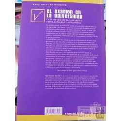 El examen en la universidad evaluación como actividad sociopolítica  Raúl Nicolás Muriete  Editorial Biblos, Herramienta