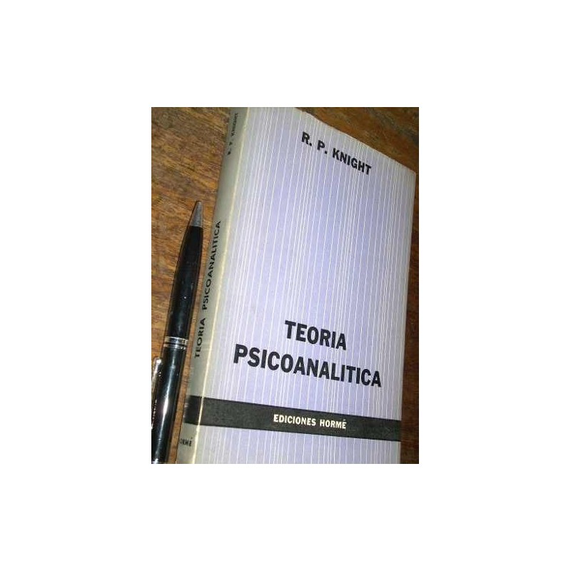 Teoría Psicoanalítica R P Knight Hormé (hojas Vírgenes)