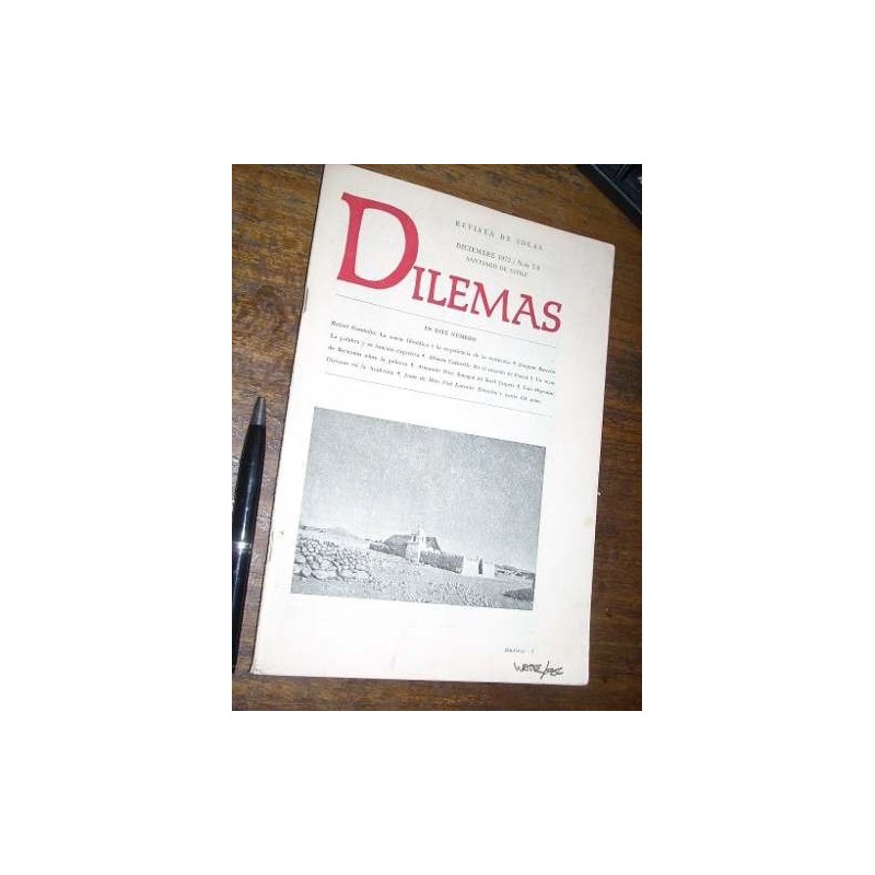 Revista Dilemas Nº 7 - 8 1972 Dirige Juan De Dios Larraín