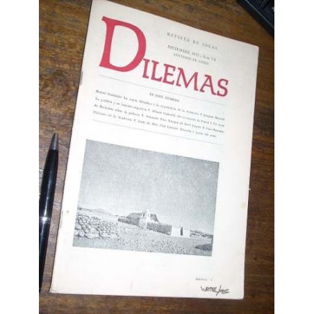 Revista Dilemas Nº 7 - 8 1972 Dirige Juan De Dios Larraín