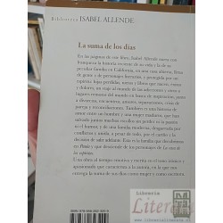La suma de los días  Isabel Allende  Editorial Sudamericana, Biblioteca Isabel Allende 365 páginas