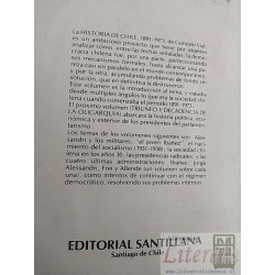 Historia de Chile (1891-1973) Volumen 1 Tomo II: La sociedad chilena en el cambio de siglo (1891-1920)  Gonzalo Vial  Ed