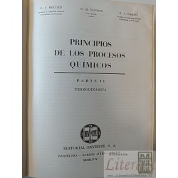 Principios de los Procesos Químicos II Termodinámica O A Hougen, K M Watson y R A Ragatz Editorial Reverté 570 páginas