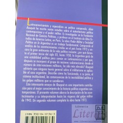 Poder Militar y Sociedad Política en la Argentina I Hasta 1943 Alain Rouquié Emecé Editores 343 páginas