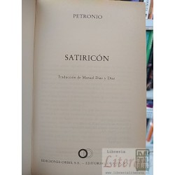 Satiricón  Petronio  Ediciones Orbis, SA - Editorial Origen, SA tapas duras