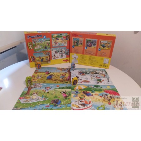 Puzzle Rompecabezas Las Cuatro Estaciones Haba Completo 4 puzzles