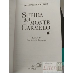 Subida del Monte Carmelo San Juan de la Cruz San Pablo  519 páginas